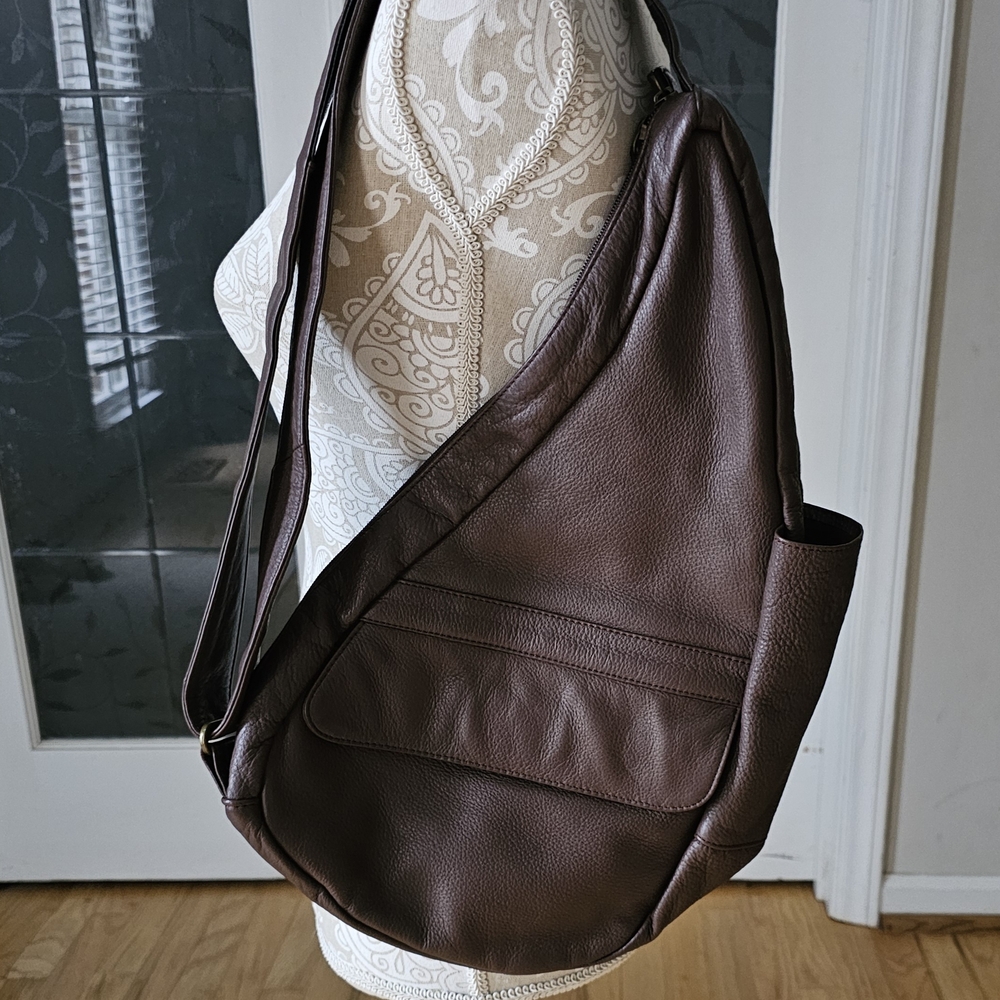 Ameribag leather Brown Crossbody Bag